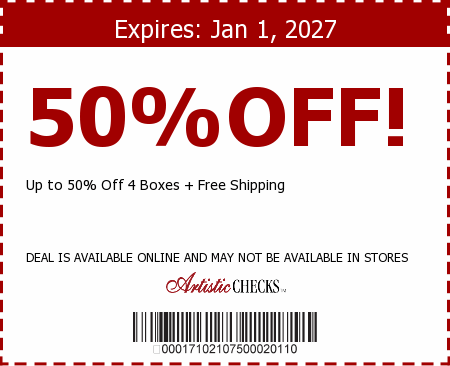 Artistic Checks Promo Code