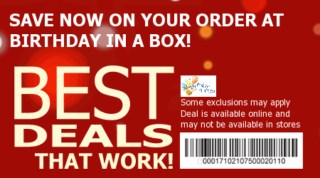 Birthday in a Box Coupon Code