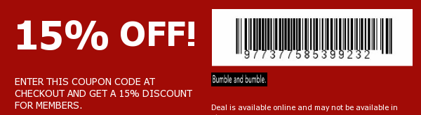 Bumble and bumble Coupon