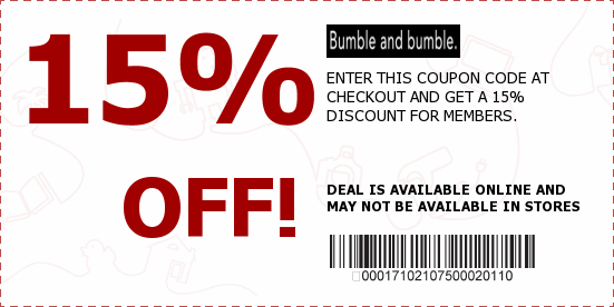 Bumble and bumble Coupons