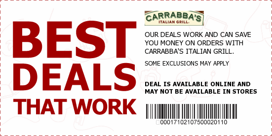 Carrabba's coupons printable
