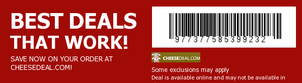 CheeseDeal.com Coupon