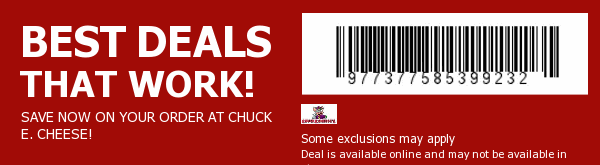 Chuck E Cheese Coupon