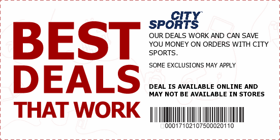 City Sports Coupons
