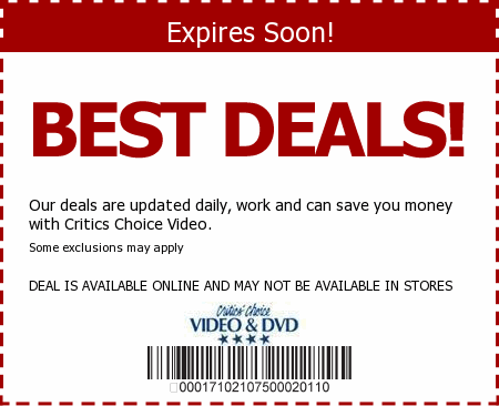 Critics Choice Video Promo Code