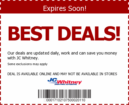 JC Whitney Promo Code