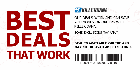 Killer Dana Coupons