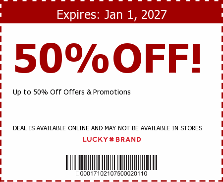 Lucky Brand Promo Code