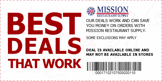 Mission Restaurant Supply Coupons