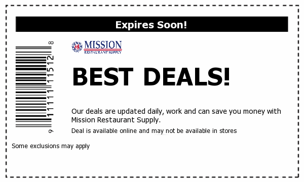 Mission Restaurant Supply Deals