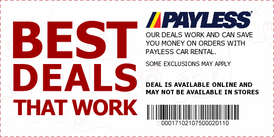 Payless Car Rental Coupons