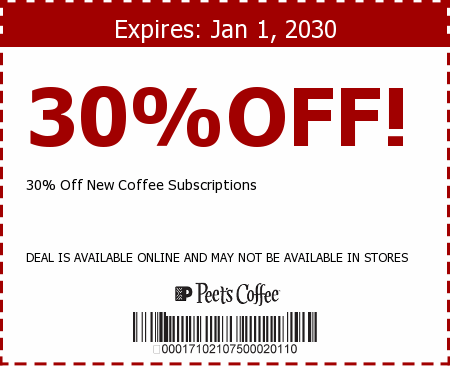 Peet's Coffee Promo Code