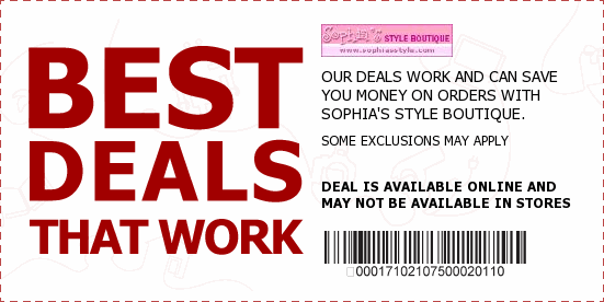 Sophia's Style Boutique Coupons