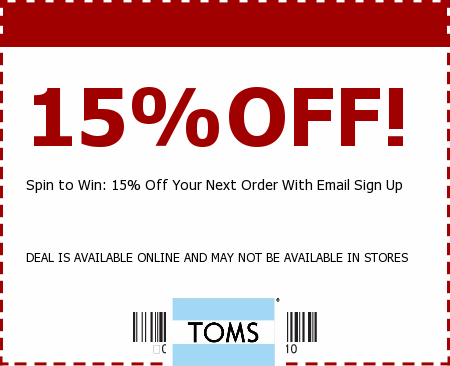 Toms Shoes Coupon Code 2011 on Toms Shoes Sometimes Offers Coupons Like These