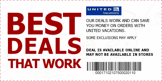 United Vacations Coupons