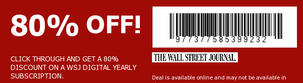 Wall Street Journal Coupon
