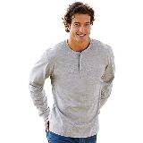 Hanes Men's Ultimate Cotton Jersey Tagless Long Sleeve Henley Coupons