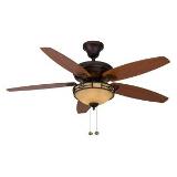 Hampton Bay Oil Rubbed Bronze Fast Attach 52" Click In Ceiling Fan Coupons