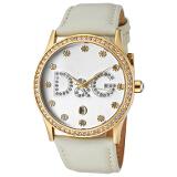 Dolce & Gabbana Women's Gloria White Crystal Light Beige Leather Coupons