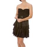 LAUNDRY by SHELLI SEGAL Black Silk Strapless Dress Coupons