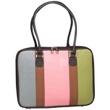 Mango Tango Pink Canvas Stripe Laptop Bag Coupons